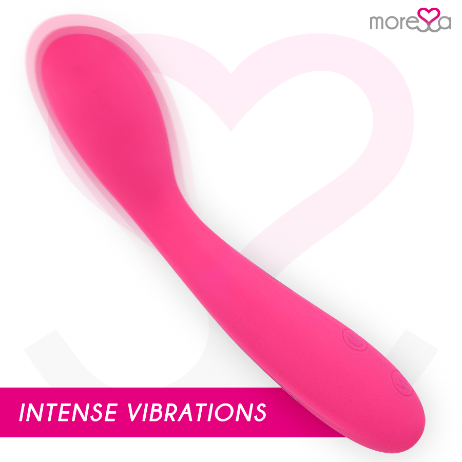 Vibromasseur point G rechargeable en silicone premium à vibrations silencieuses MORESSA