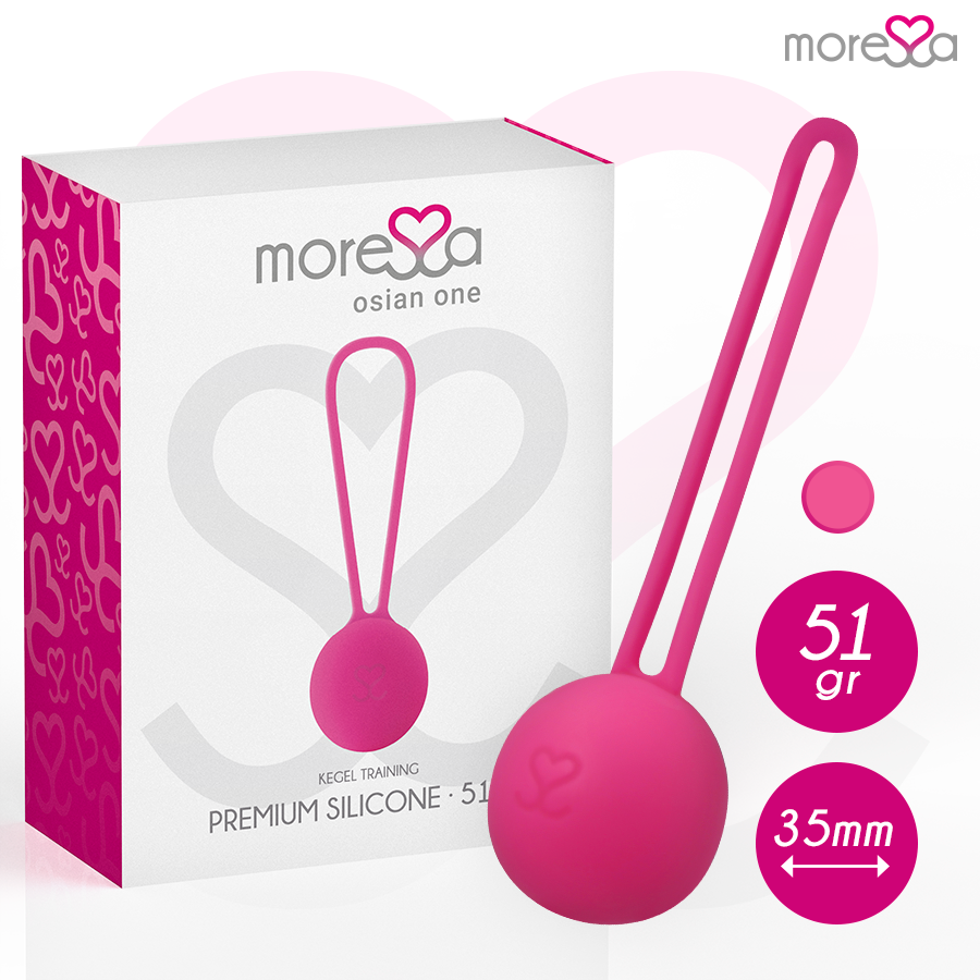 Boule de geisha MORESSA OSIAN ONE en silicone, rose