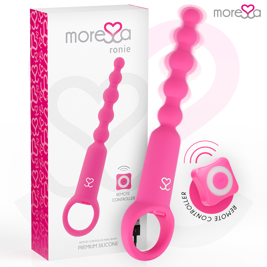 MORESSA Ronie stimulateur anal avec télécommande, rose