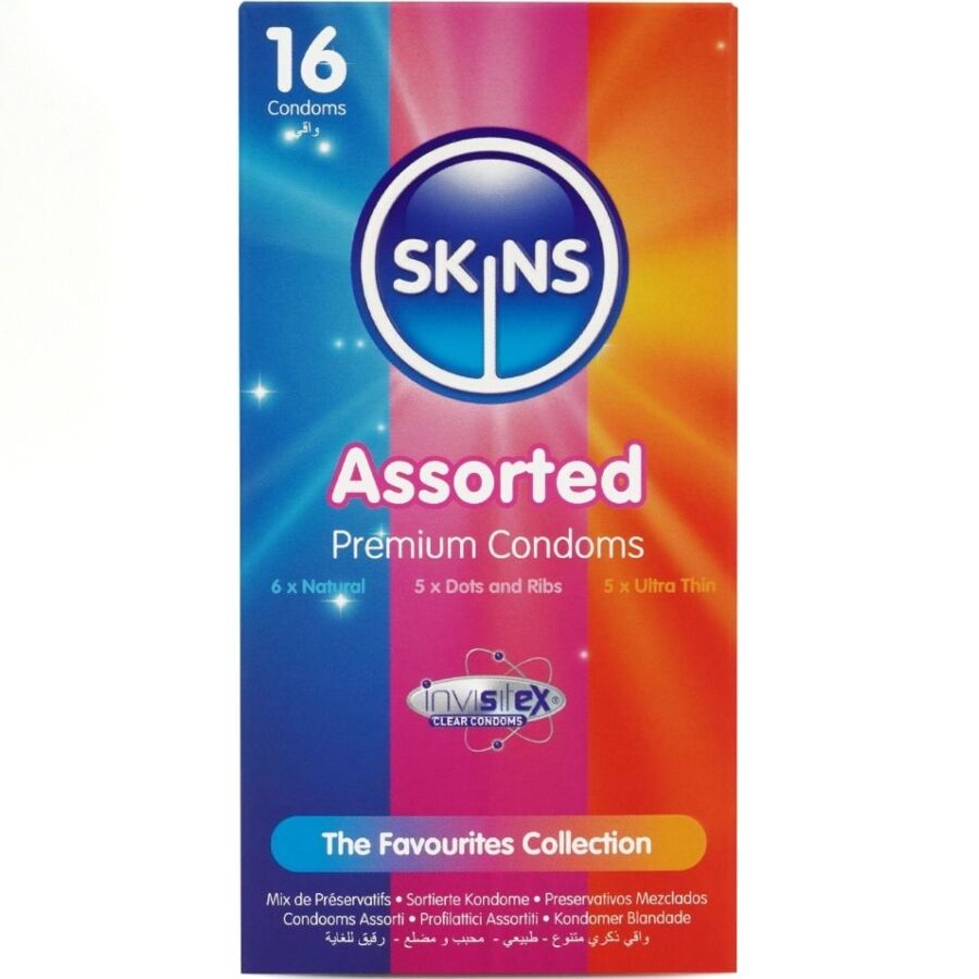 Préservatifs SKINS Mix, 16 pièces
