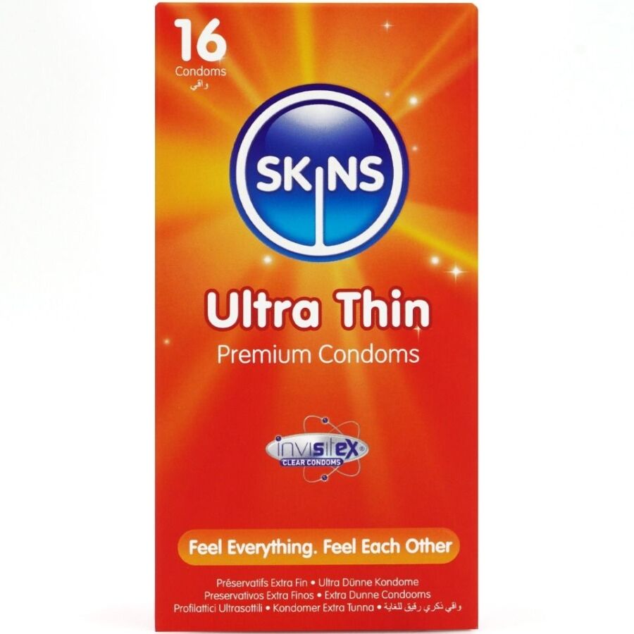 Préservatifs fins SKINS Ultra Thin, 16 pièces