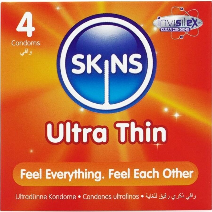 Préservatifs fins SKINS Ultra Thin, 4 pièces