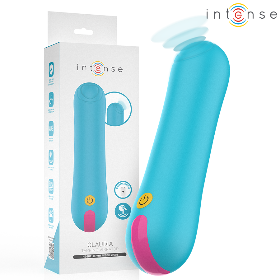 Stimulateur clitoridien INTENSE CLAUDIA avec fonction de tapotement rythmique