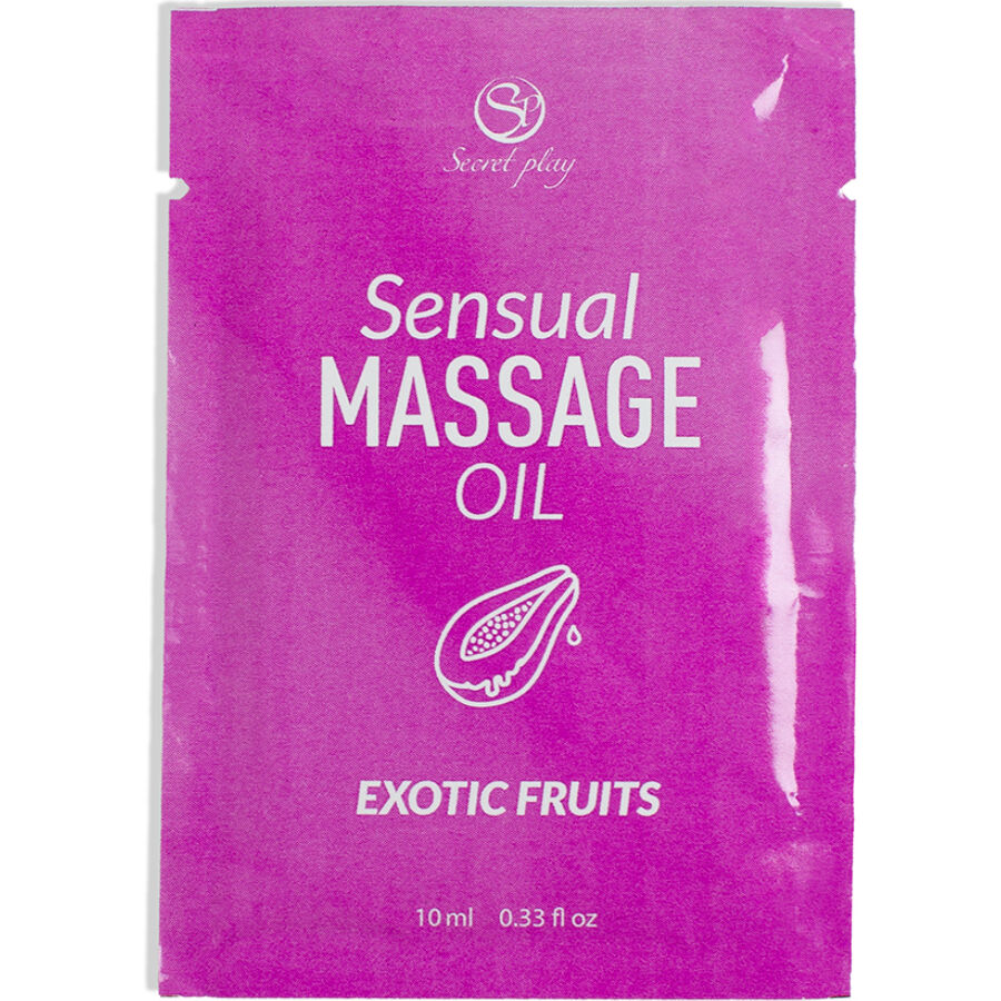 Huile de massage Secretplay au parfum de fruits exotiques, 10 ml