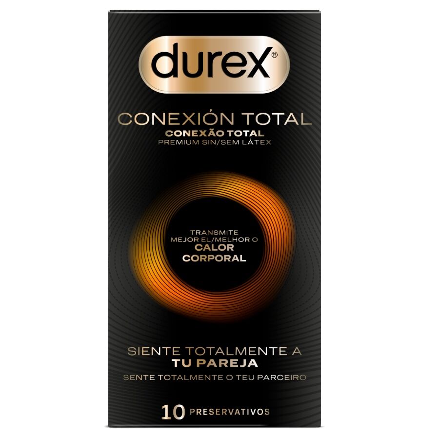 Préservatifs Durex Total Connection Ultra Fine Plus sans latex, 10 unités