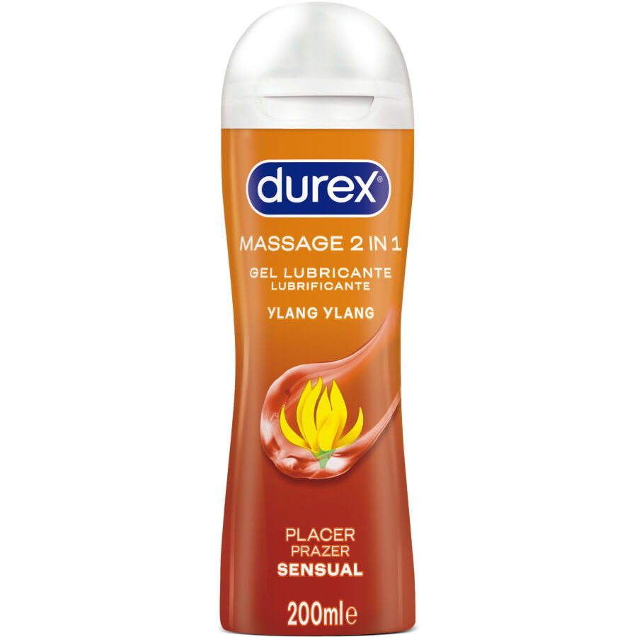 Gel de massage et lubrifiant Durex Sensual à l’ylang ylang, 200 ml