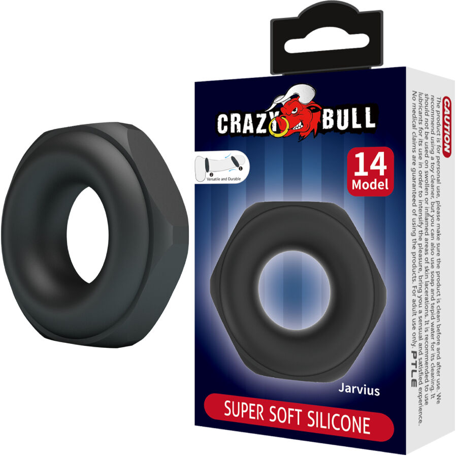 Crazy Bull Jarvius Model 14 anneau pénien réglable sans vibrations