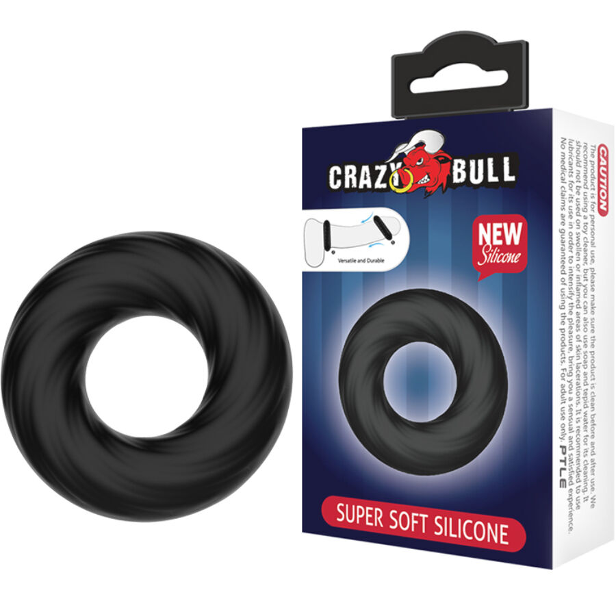 Anneau pénien Crazy Bull Spiral sans vibrations