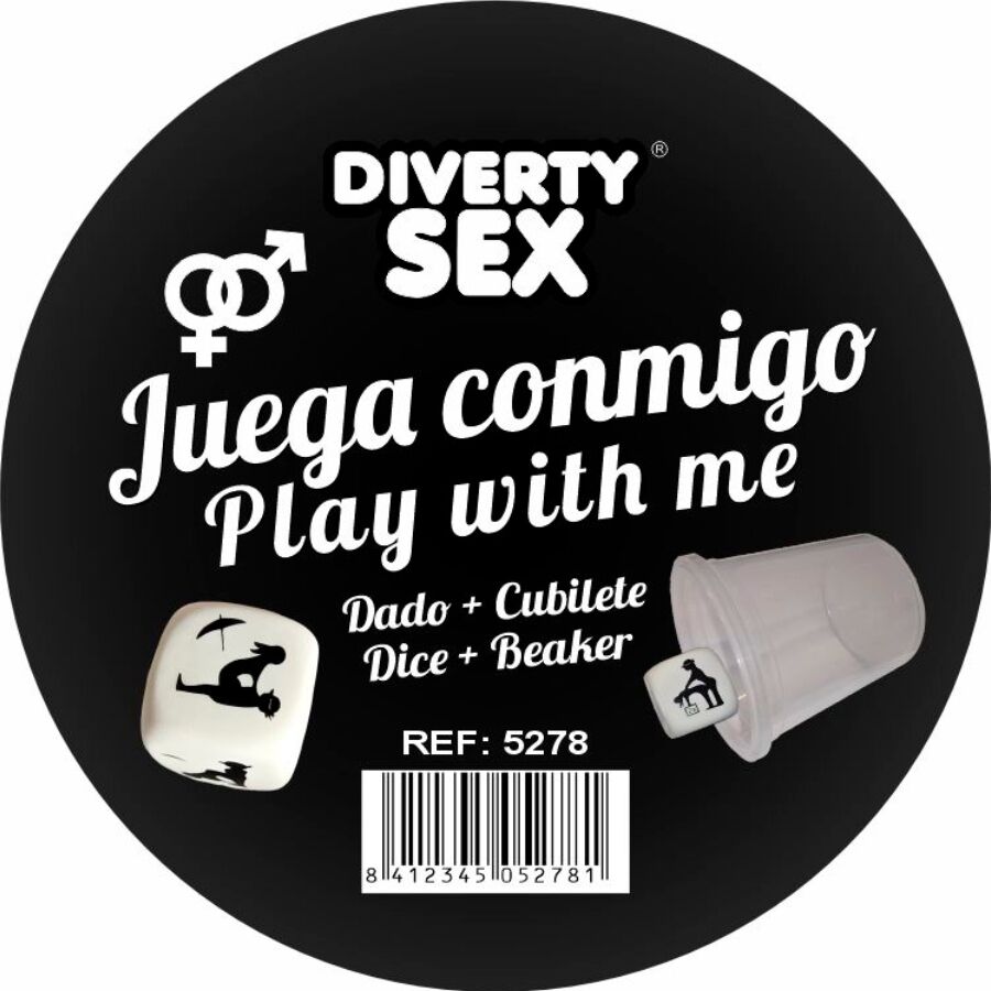 Dé Diablo Picante pour le sexe avec gobelet transparent