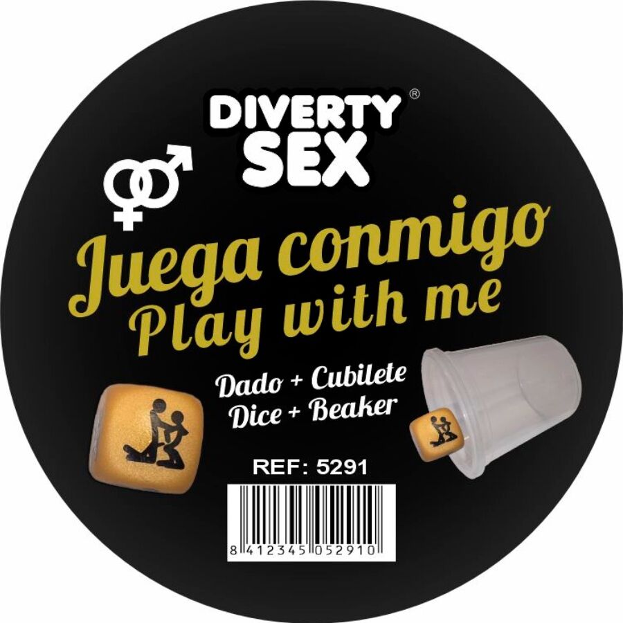 DIABLO PICANTE dé érotique avec gobelet transparent