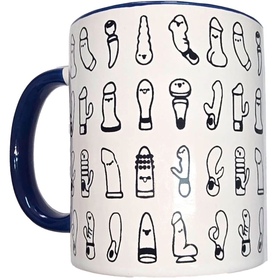 Tasse DIABLO PICANTE avec illustrations de vibromasseurs