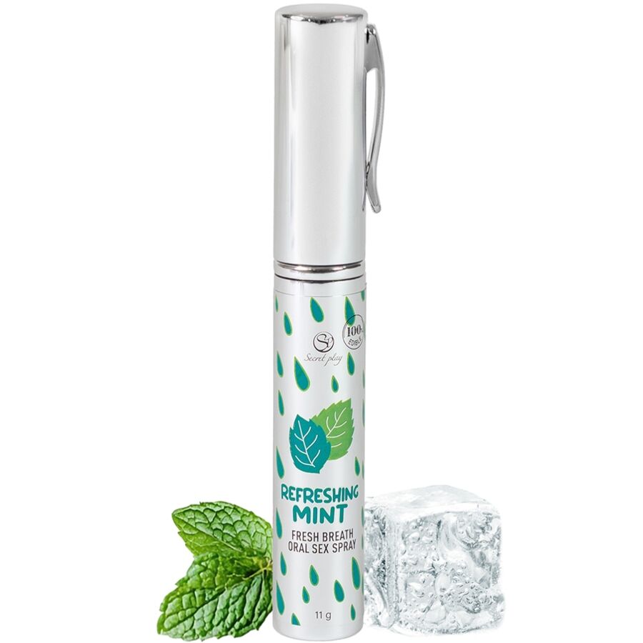 Spray buccal Secretplay à la menthe pour les moments intimes