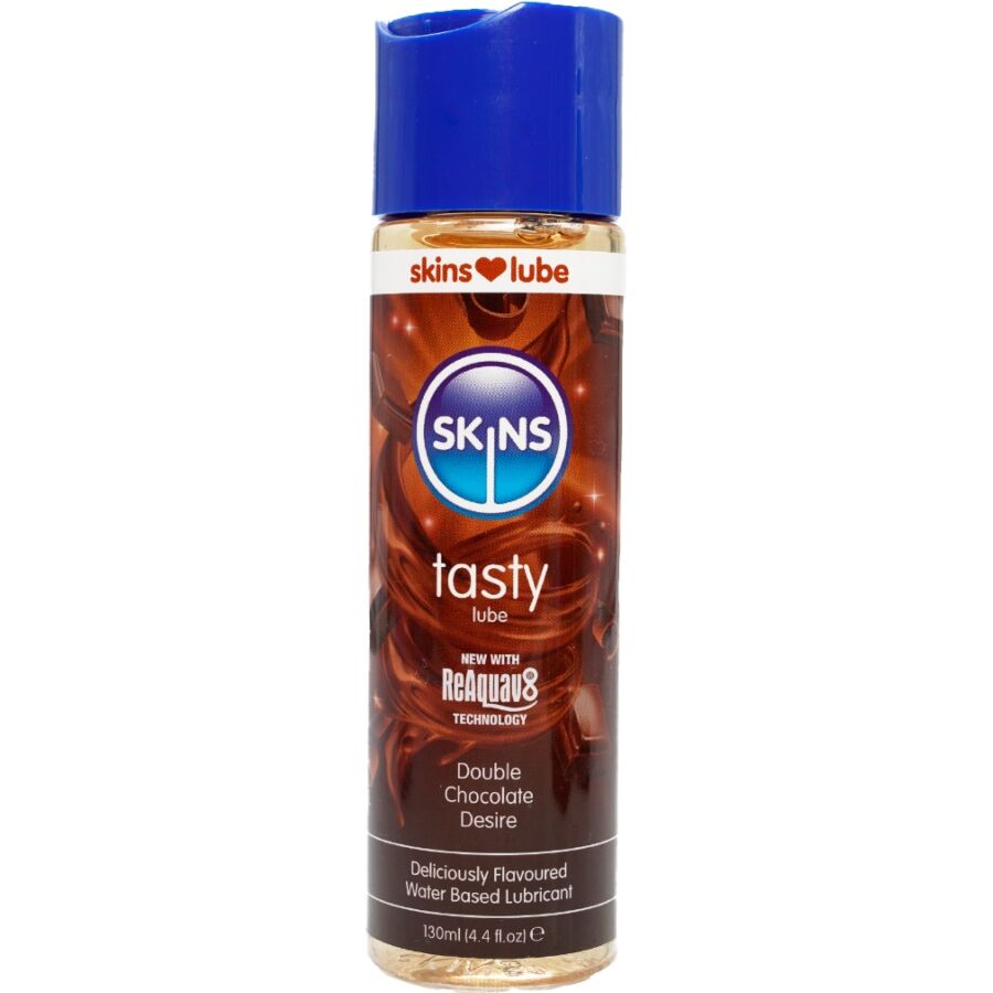 SKINS Double Chocolate, lubrifiant goût chocolat, 130 ml