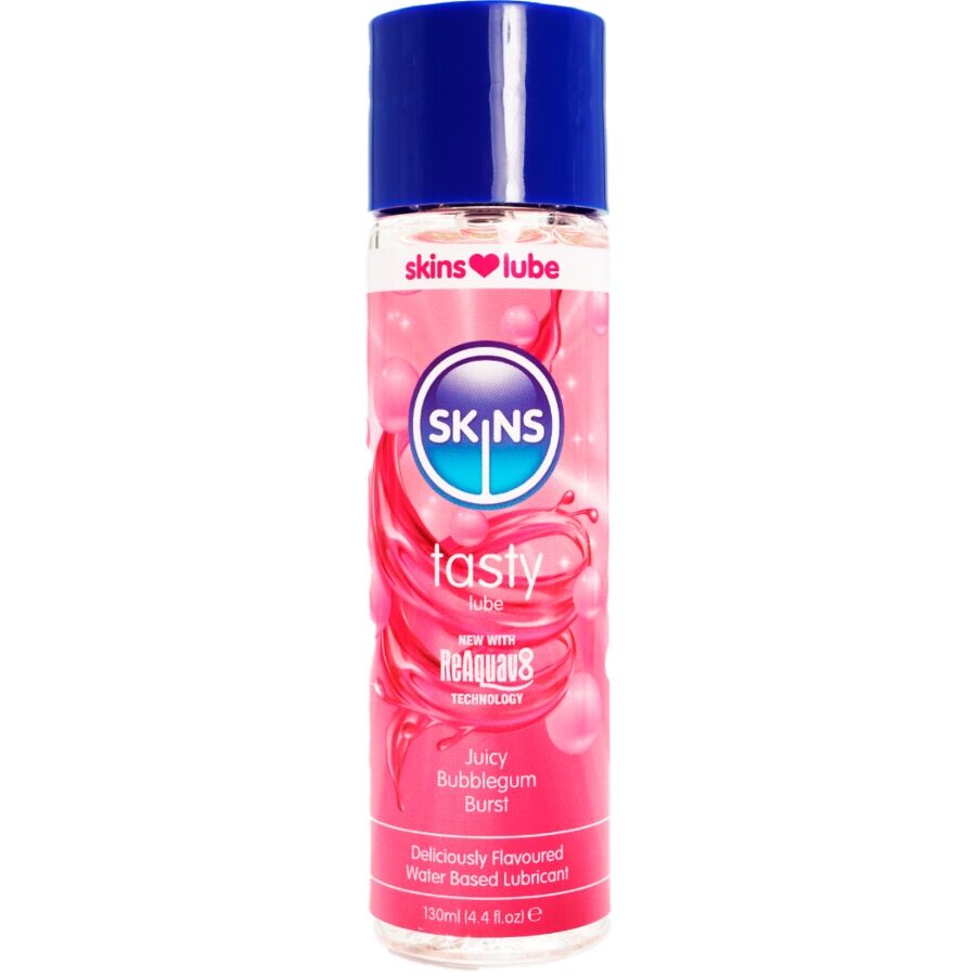 Lubrifiant SKINS Tasty goût chewing-gum, 130 ml