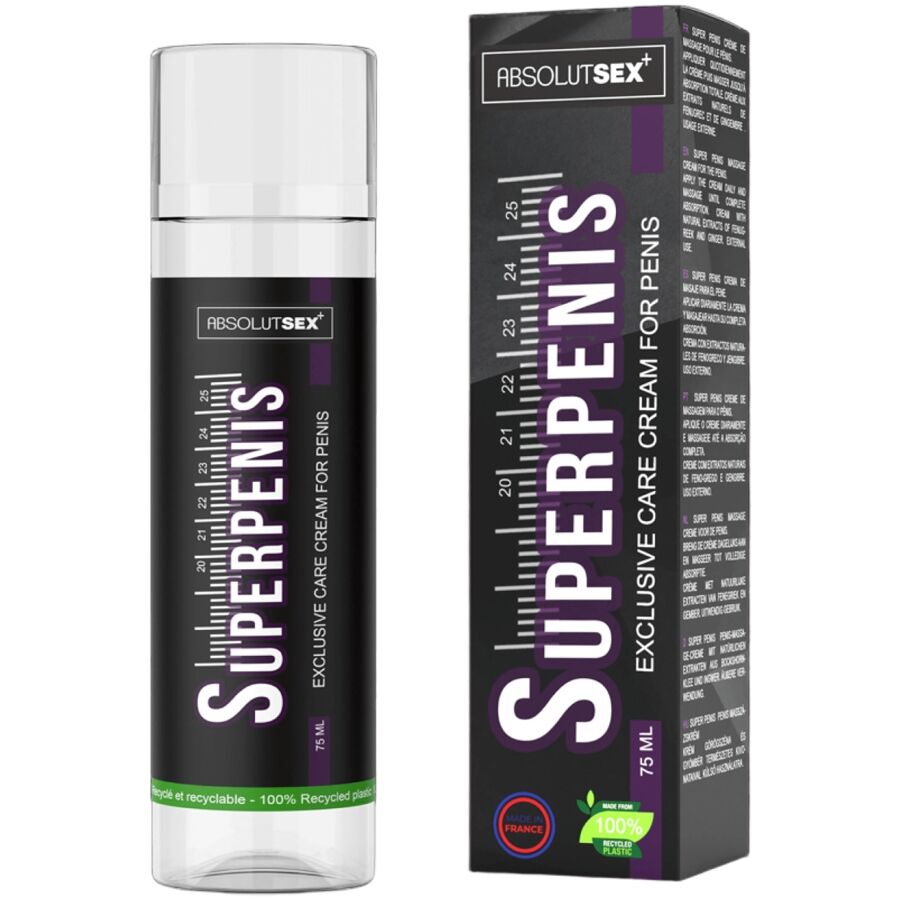 Crème de soin intime pour homme RUF Superpenis au ginseng et au fenugrec, 75 ml