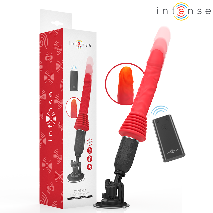 Vibromasseur INTENSE Cynthia avec télécommande et mouvement de va-et-vient