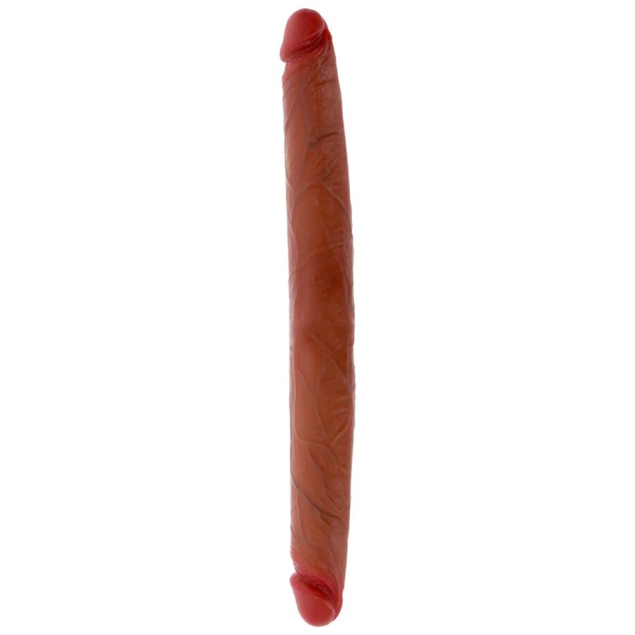 GET REAL gode double en silicone, 40 cm, caramel