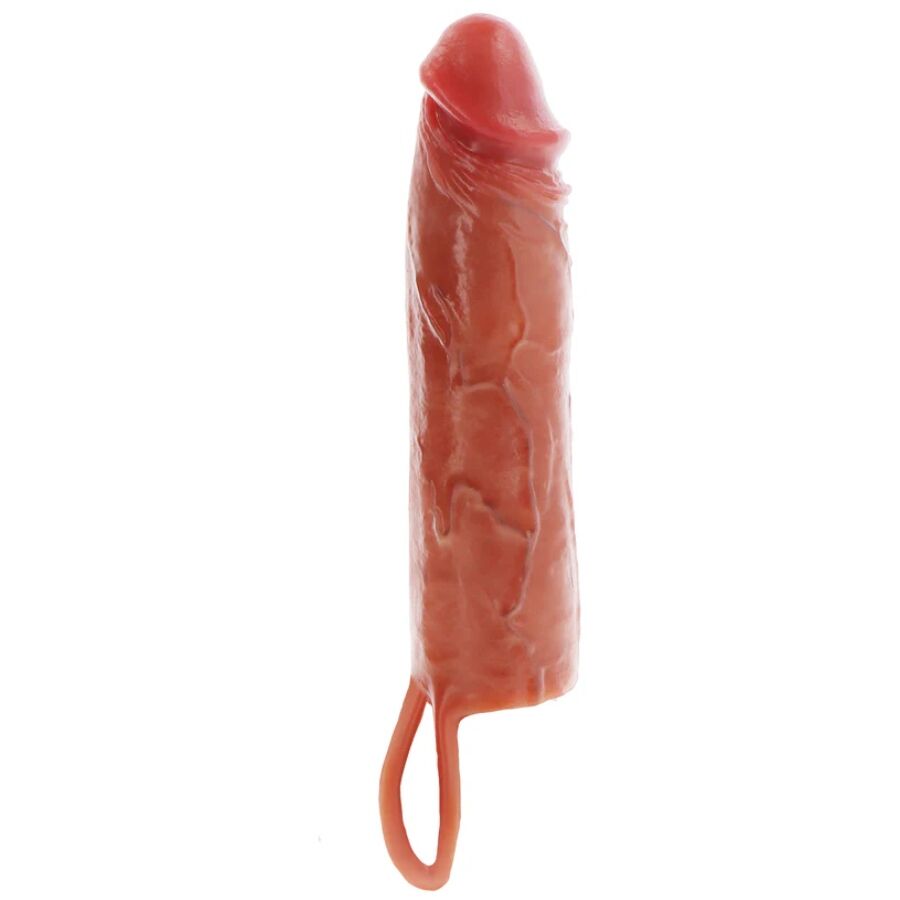 GET REAL Hydrated Skin gaine pénienne, caramel, 20 cm