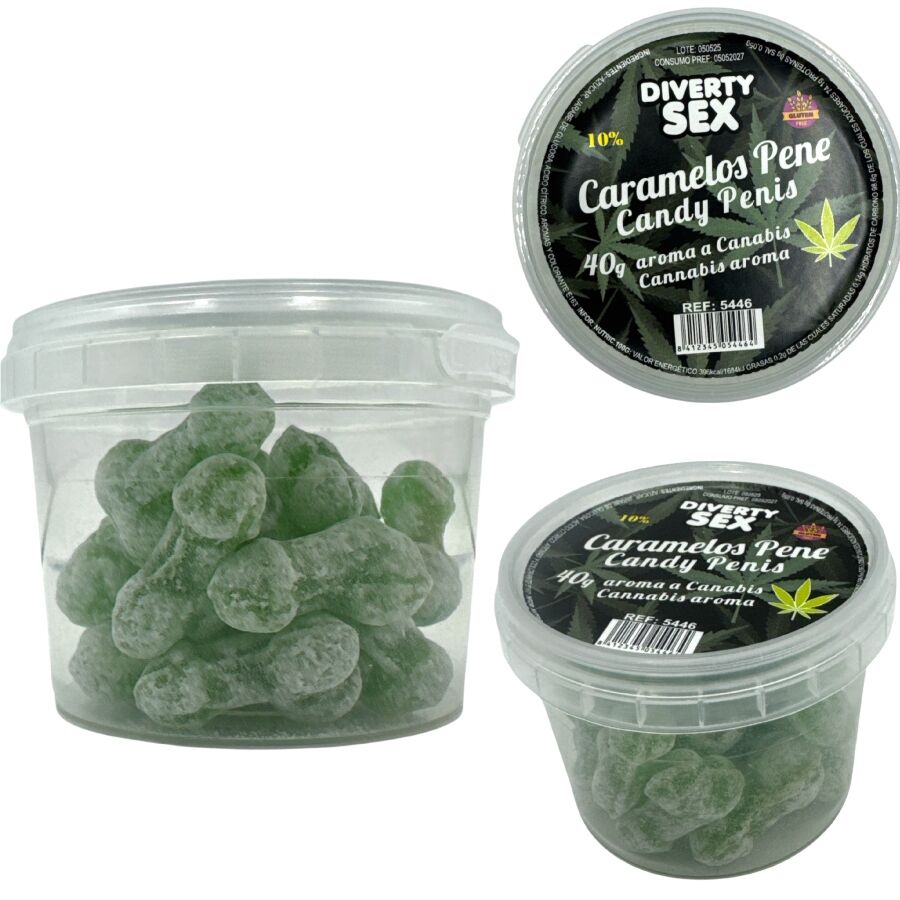DIABLO GOLOSO, cadeau érotique amusant : 20 bonbons en forme de pénis