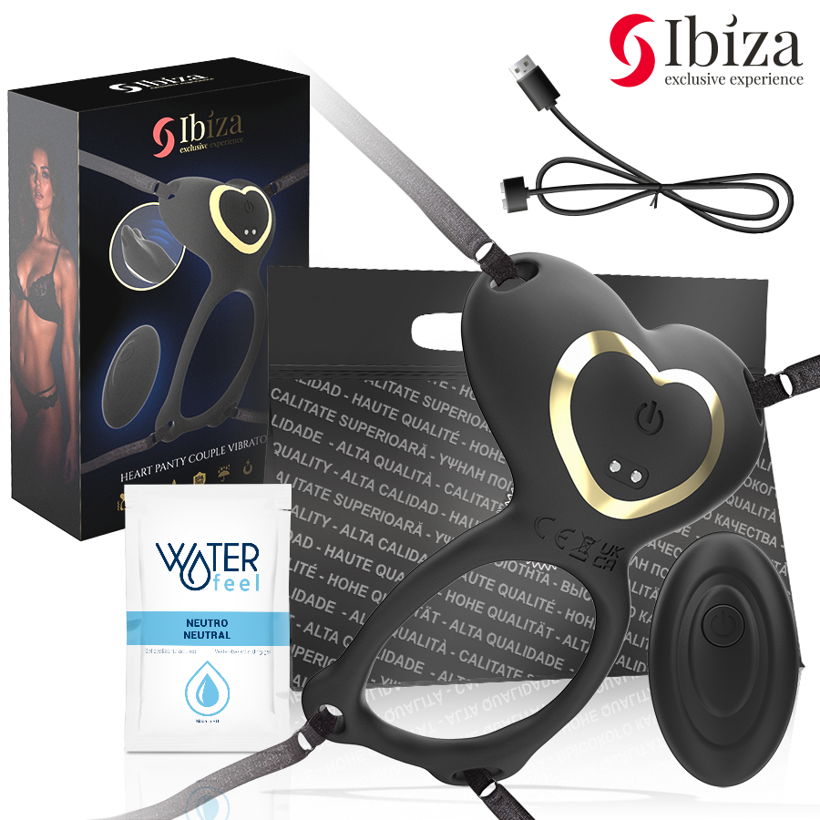 Ibiza Vibrateur De Couple En Forme De Cœur À Porter Dans La Culotte, Avec Télécommande