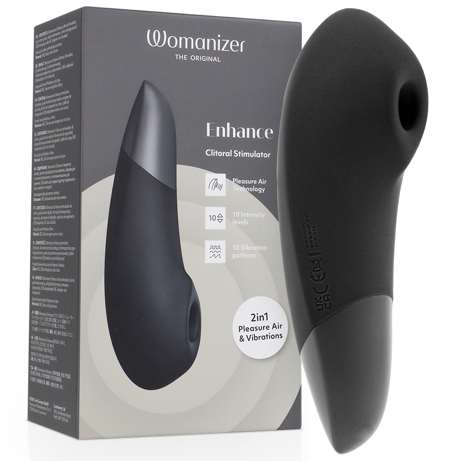 Womanizer Enhance stimulateur à ondes de pression, noir
