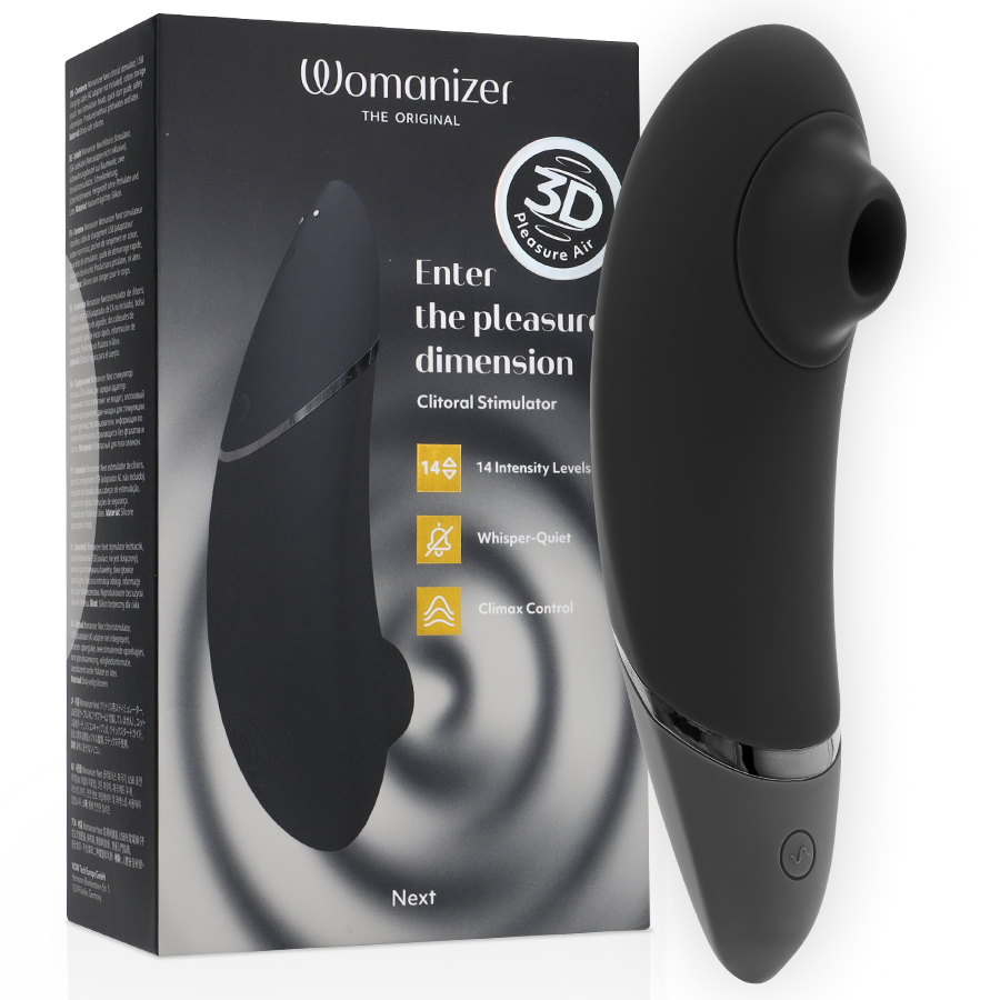 Womanizer Next, stimulateur à ondes de pression noir
