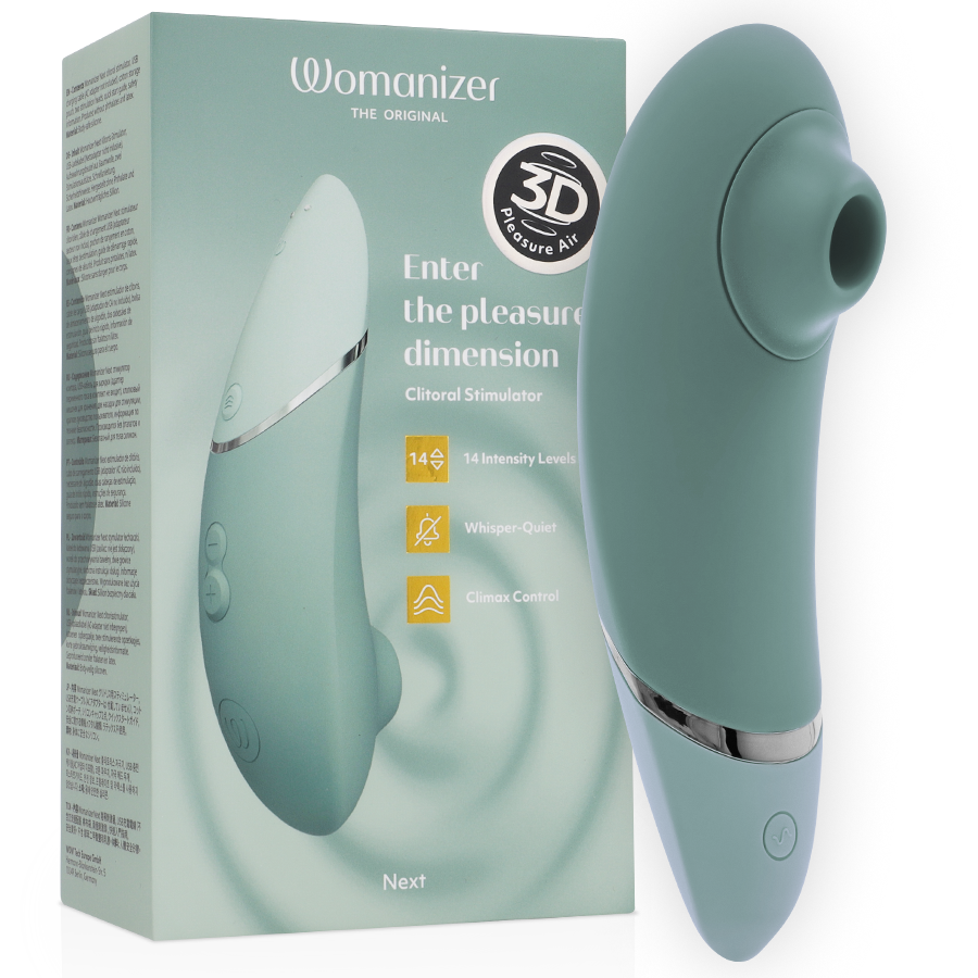 Womanizer Next, stimulateur à ondes de pression, sauge