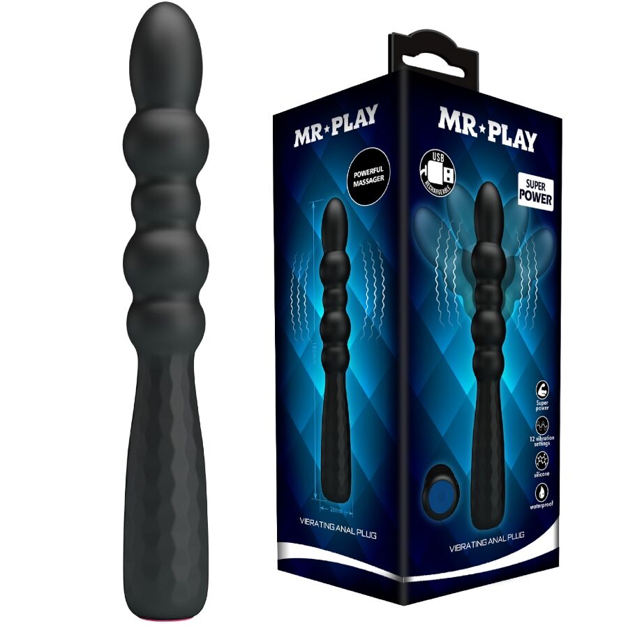 MR PLAY plug anal vibrant à tige flexible