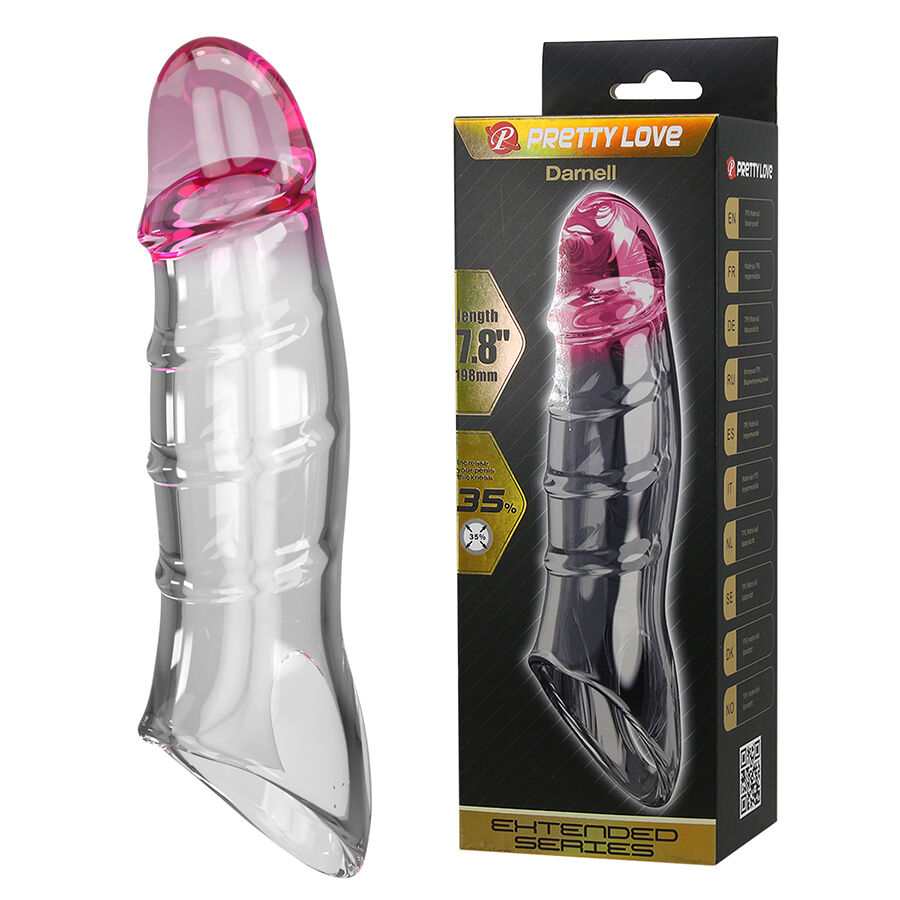 Manchon pénien transparent Pretty Love Darnell