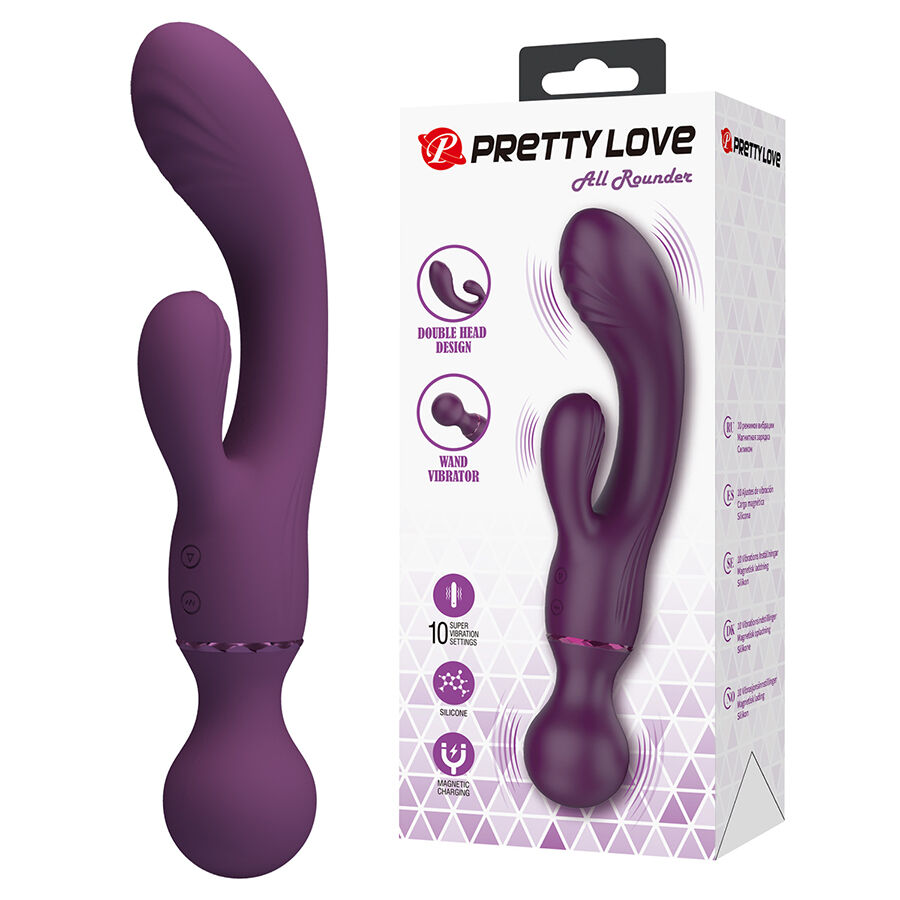 Stimulateur rabbit Pretty Love All Rounder, violet