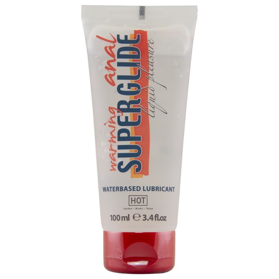HOT Anal Superglide, lubrifiant chauffant à base d’eau, 100 ml