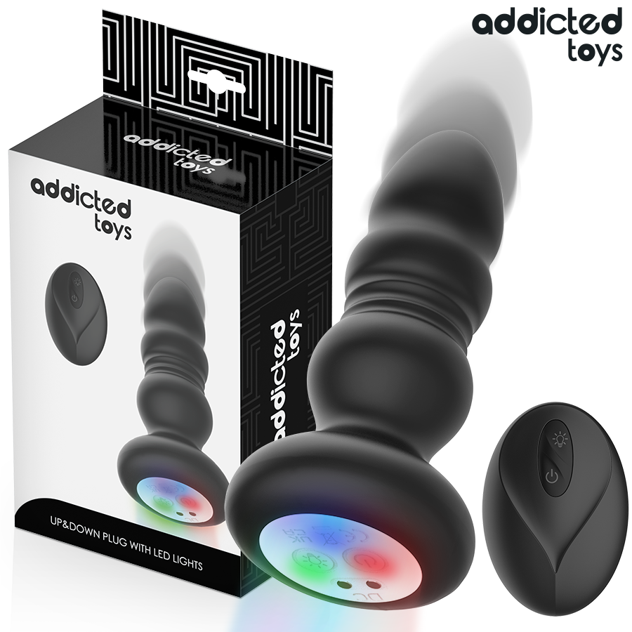 Plug anal vibrant ADDICTED TOYS avec fonction de va-et-vient