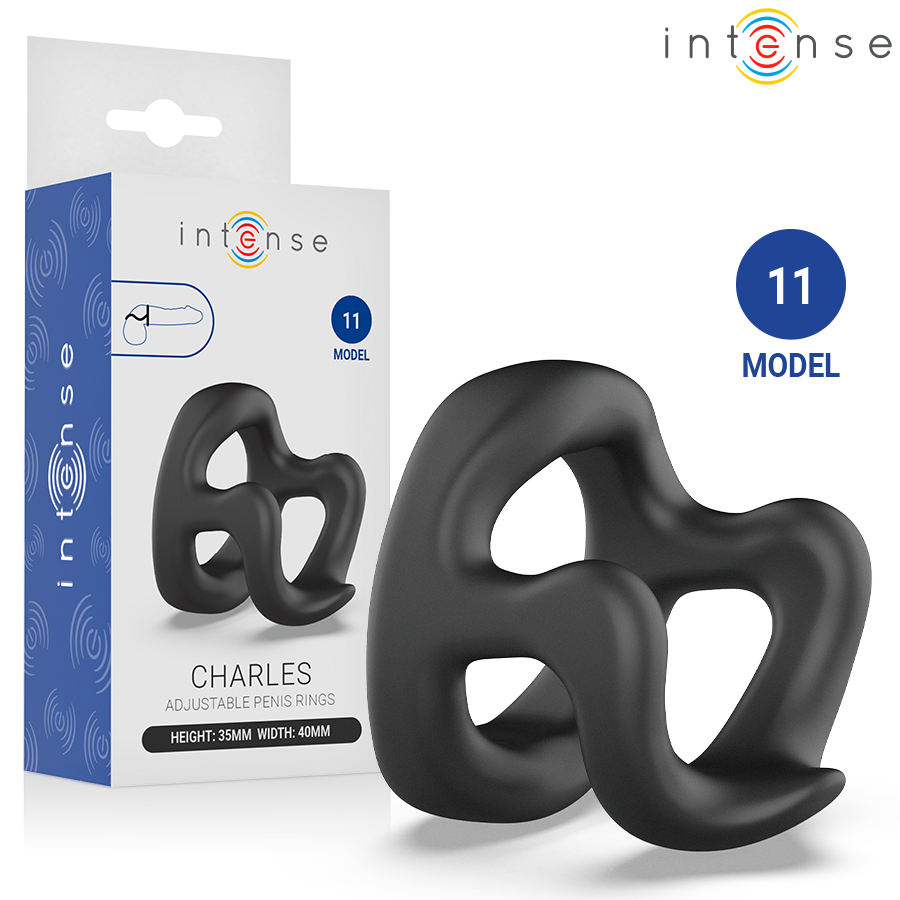 Anneau pénien réglable INTENSE Charles sans vibration