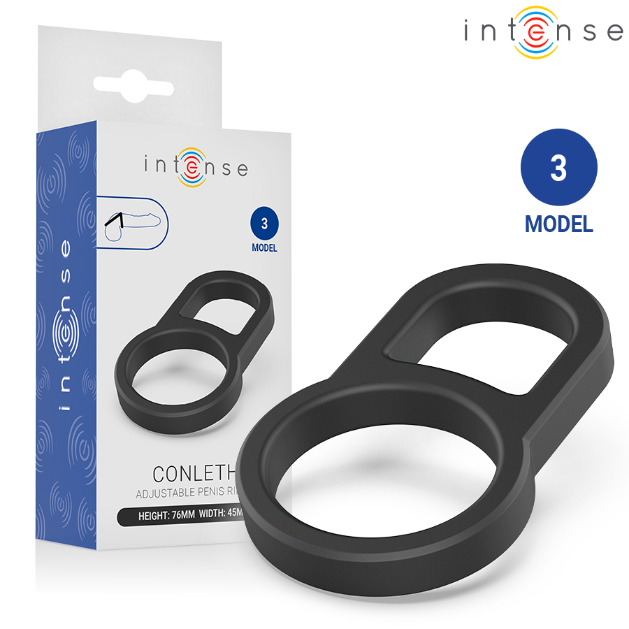 INTENSE Conleth Model 3, anneau pénien double réglable sans vibrations