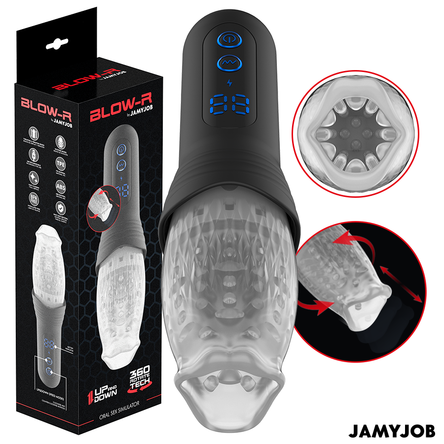 JAMYJOB BLOW R masturbateur automatique avec va-et-vient et rotation