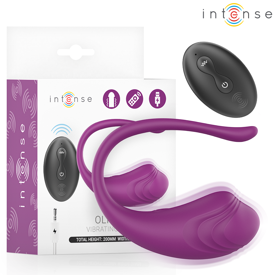 Œuf vibrant INTENSE Olivia avec télécommande, violet
