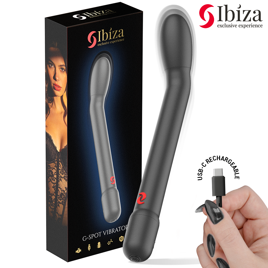 Ibiza Vibromasseur Noir Pour Le Point G Avec Vibrations