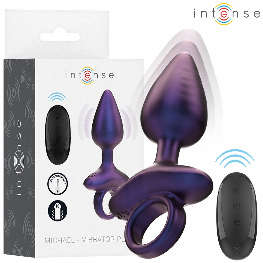 Plug anal vibrant INTENSE MICHAEL avec télécommande