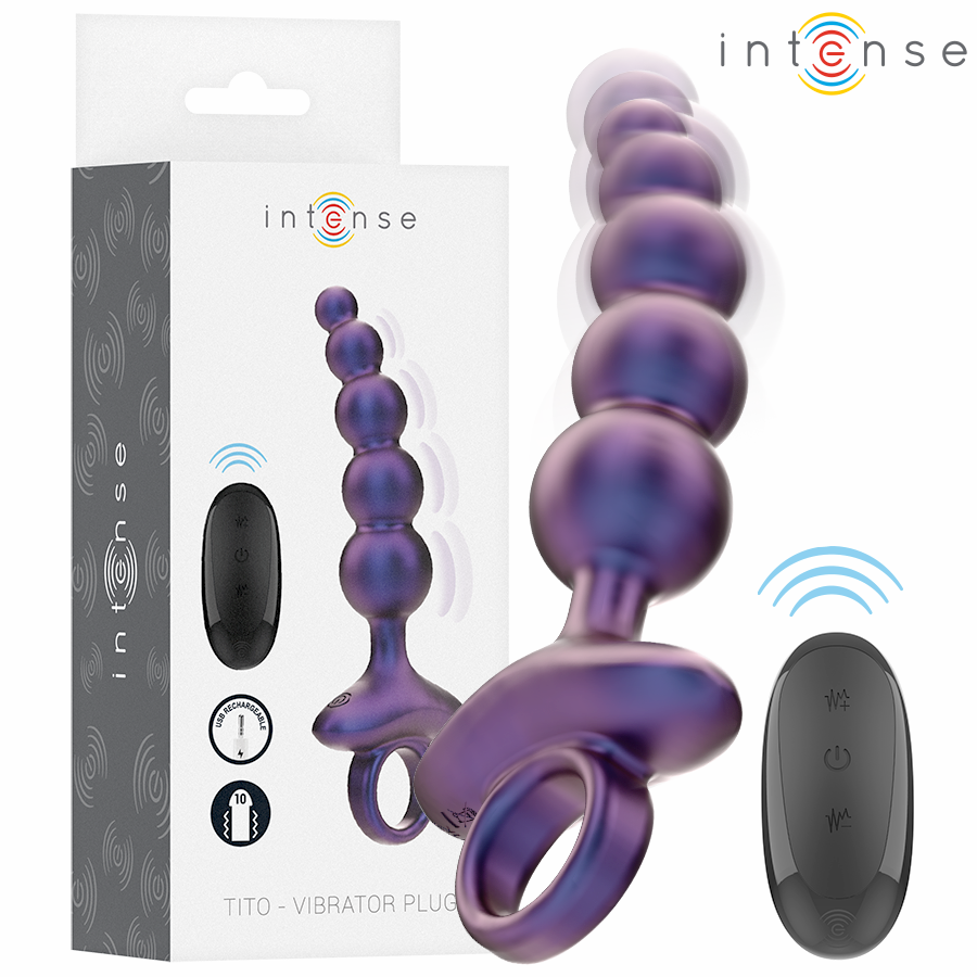 INTENSE TITO plug anal vibrant avec télécommande