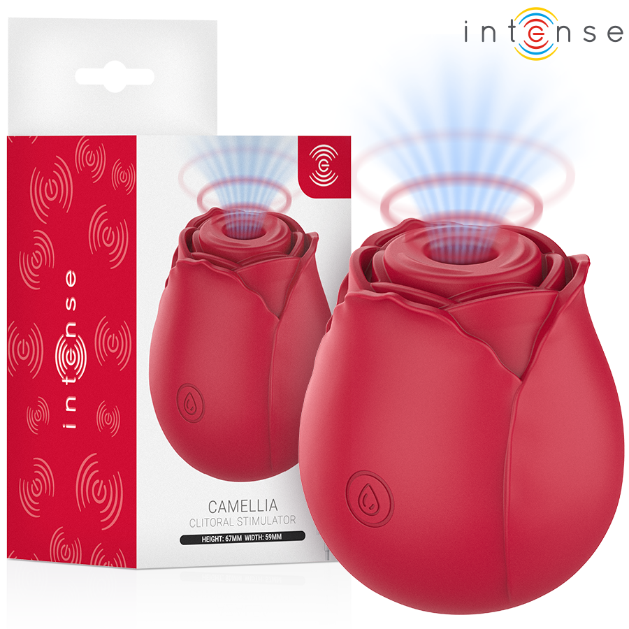 INTENSE Camellia, stimulateur clitoridien rose bordeaux