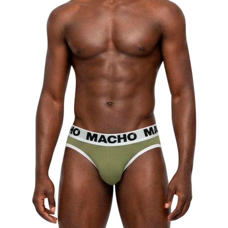 Slip homme MACHO MCH013 vert militaire