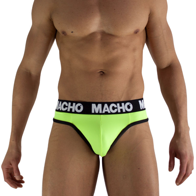 String pour homme MACHO MTG001 jaune fluorescent · Taille: S