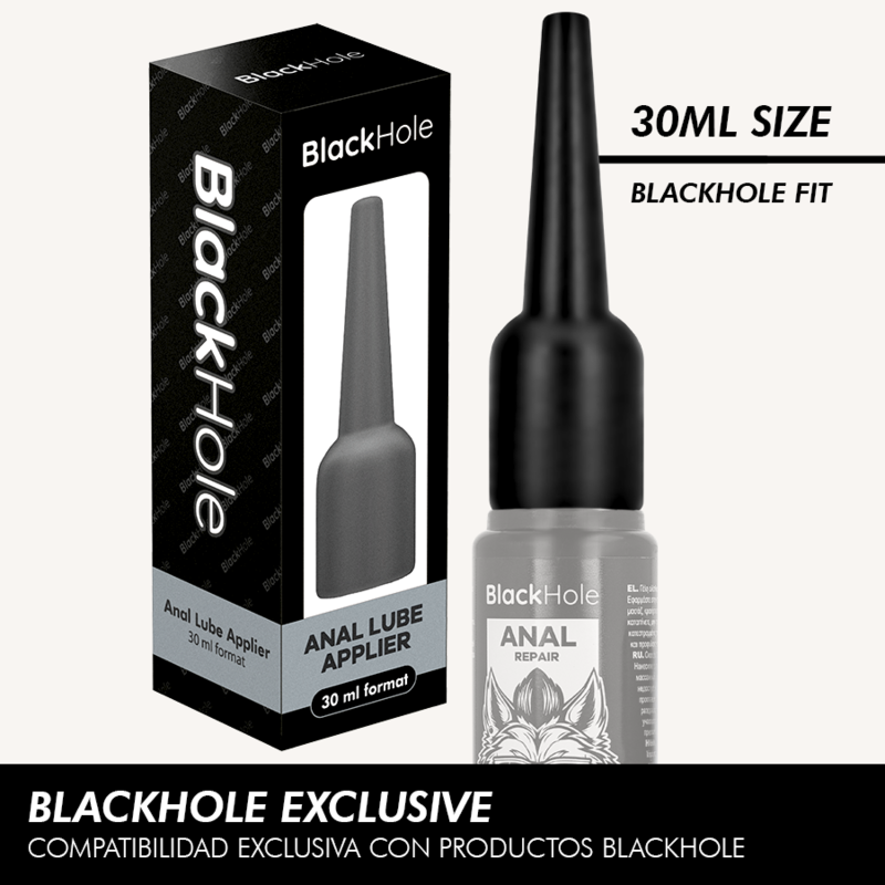 Applicateur de lubrifiant anal BLACK HOLE S