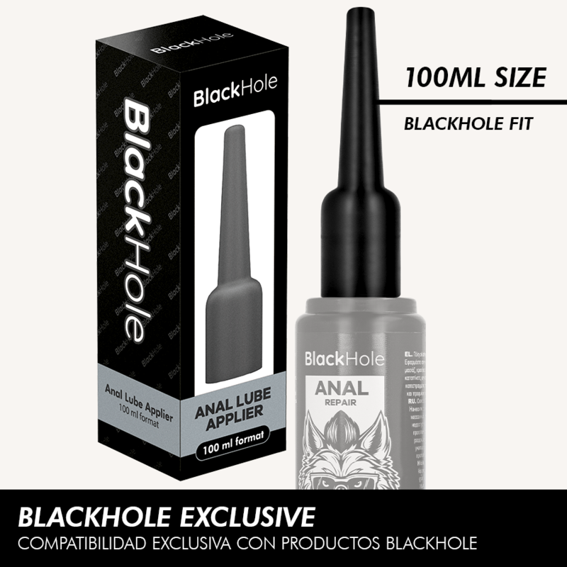 Black Hole Applicateur De Lubrifiant Anal, Taille L, 100 Ml