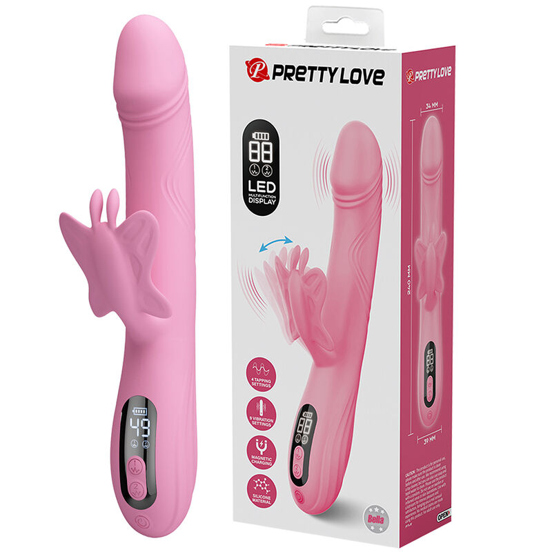 Pretty Love Bella, vibromasseur rabbit avec stimulateur papillon