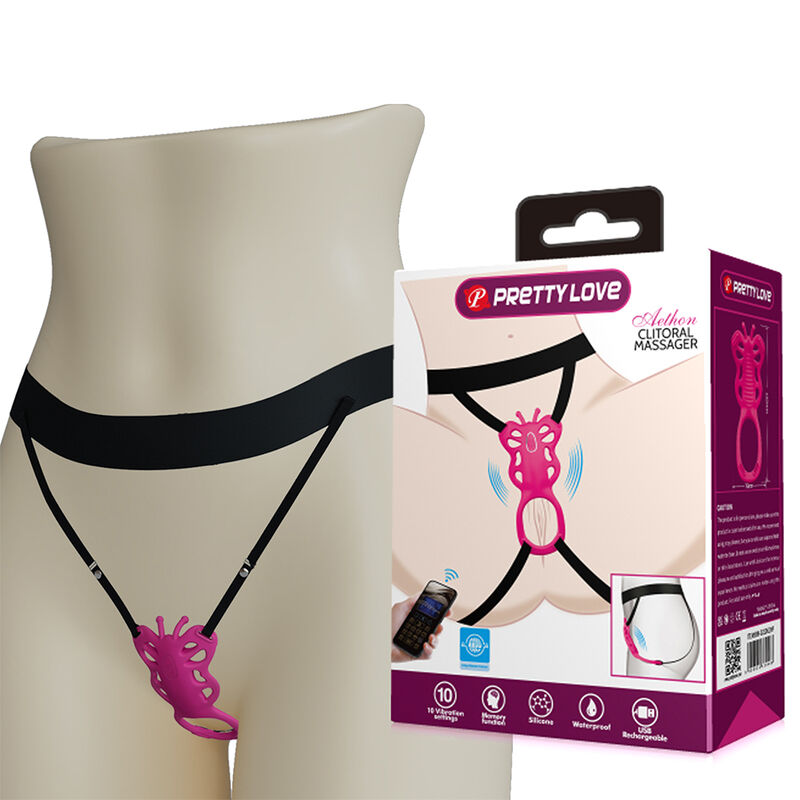 Pretty Love Butterfly stimulateur clitoridien avec contrôle par application, rose