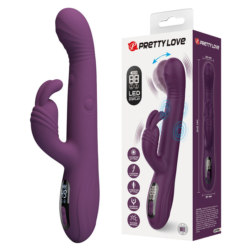 Pretty Love Dee, vibromasseur rabbit avec oscillation et percussion