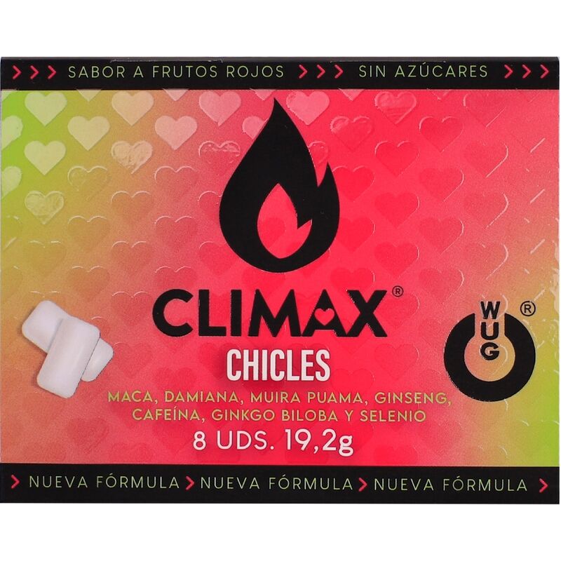 WUG GUM Climax, chewing-gum complément alimentaire aux extraits de plantes