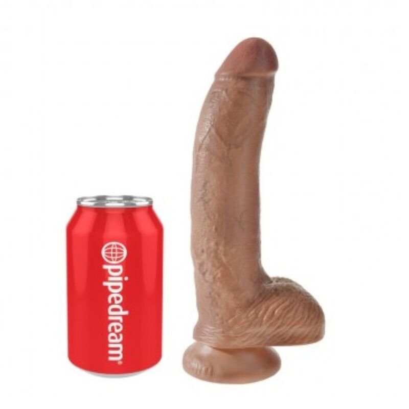 KING COCK gode réaliste avec testicules, env. 22,8 cm