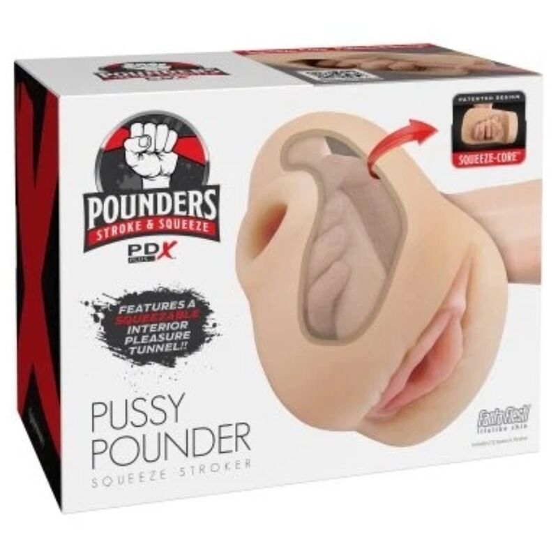 Masturbateur PDX PLUS+ avec pression réglable manuellement, 18 cm